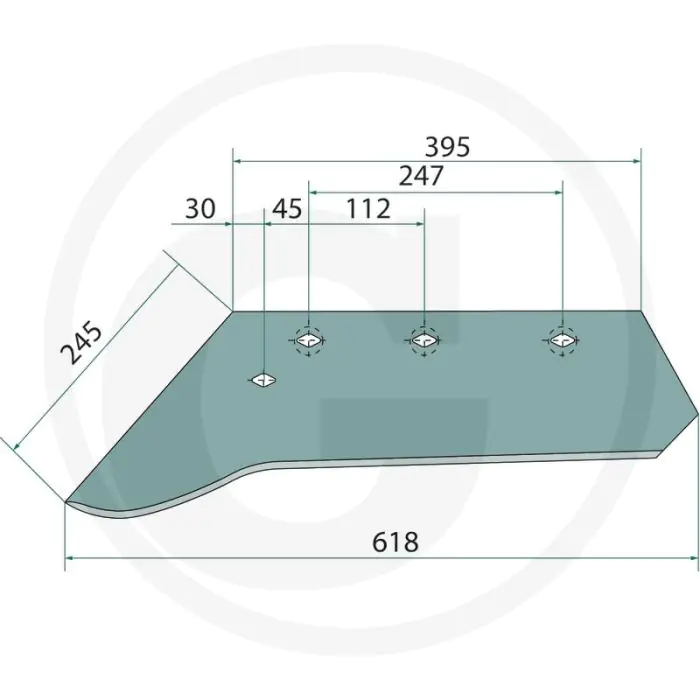 SNAVELSCHAAR LINKS, 14"  PASSEND VOOR LICHAAM: C, N, P
